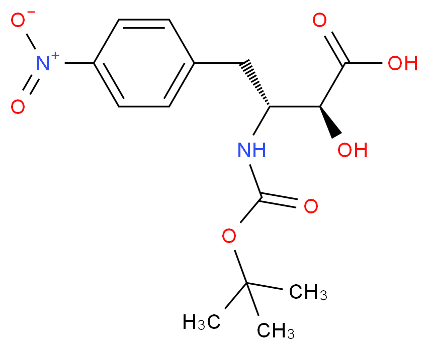 (2S,3R)-3-(Boc-amino)-2-hydroxy-4-(4-nitrophenyl)butyric acid_Molecular_structure_CAS_112898-24-5)