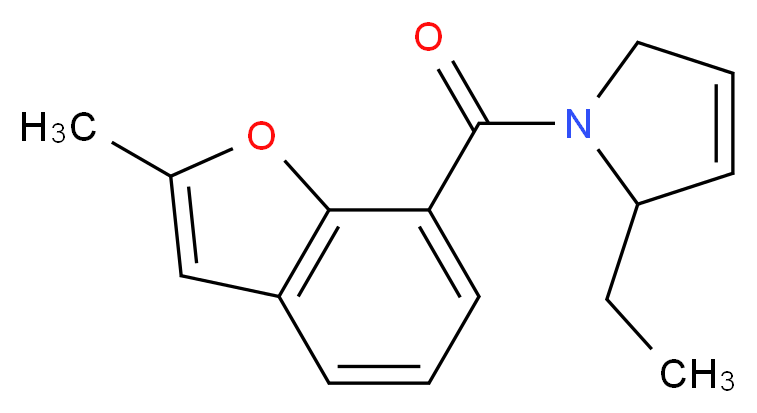 2-ethyl-1-[(2-methyl-1-benzofuran-7-yl)carbonyl]-2,5-dihydro-1H-pyrrole_Molecular_structure_CAS_)