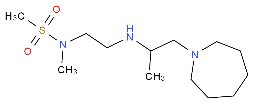N-{2-[(2-azepan-1-yl-1-methylethyl)amino]ethyl}-N-methylmethanesulfonamide_Molecular_structure_CAS_)