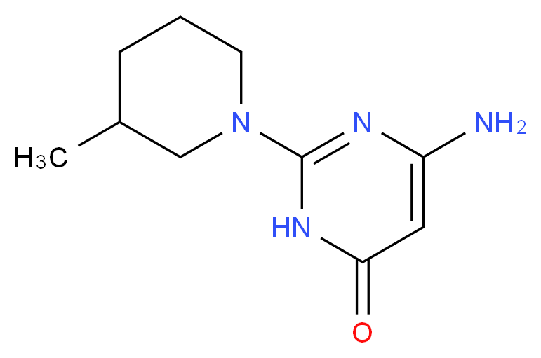 6-Amino-2-(3-methylpiperidin-1-yl)pyrimidin-4(3H)-one_Molecular_structure_CAS_)