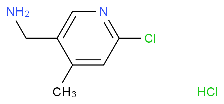 5-(Aminomethyl)-2-chloro-4-methylpyridine hydrochloride_Molecular_structure_CAS_)