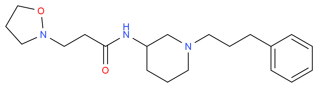 3-(2-isoxazolidinyl)-N-[1-(3-phenylpropyl)-3-piperidinyl]propanamide_Molecular_structure_CAS_)