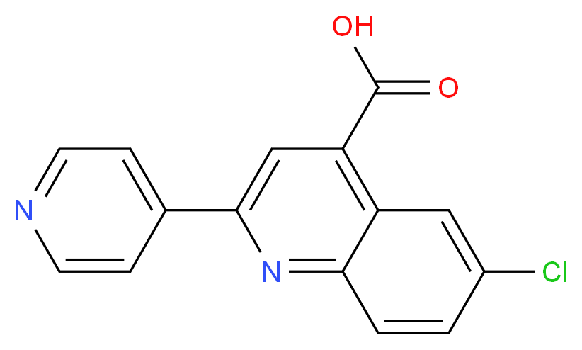 6-Chloro-2-pyridin-4-ylquinoline-4-carboxylic acid_Molecular_structure_CAS_)