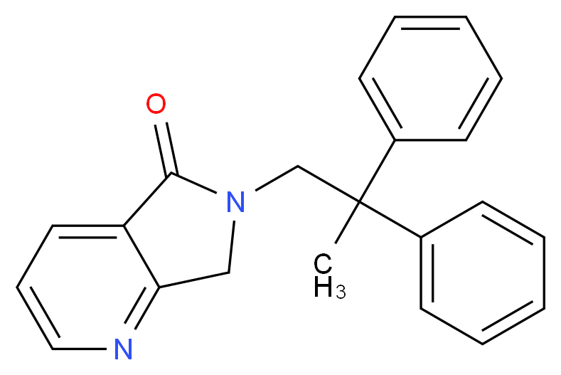 6-(2,2-diphenylpropyl)-6,7-dihydro-5H-pyrrolo[3,4-b]pyridin-5-one_Molecular_structure_CAS_)