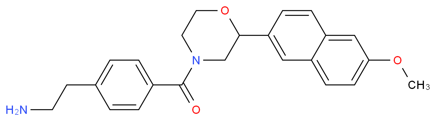 2-(4-{[2-(6-methoxy-2-naphthyl)morpholin-4-yl]carbonyl}phenyl)ethanamine_Molecular_structure_CAS_)