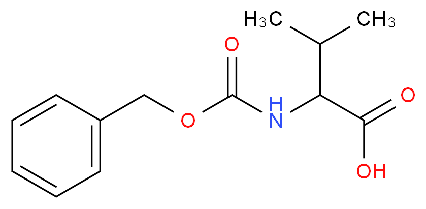 2-(((Benzyloxy)carbonyl)amino)-3-methylbutanoic acid_Molecular_structure_CAS_3588-63-4)
