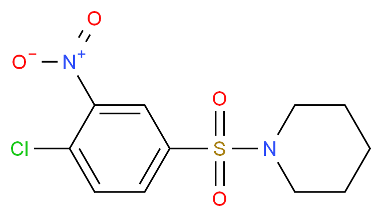 1-(4-Chloro-3-nitro-benzenesulfonyl)-piperidine_Molecular_structure_CAS_53162-43-9)