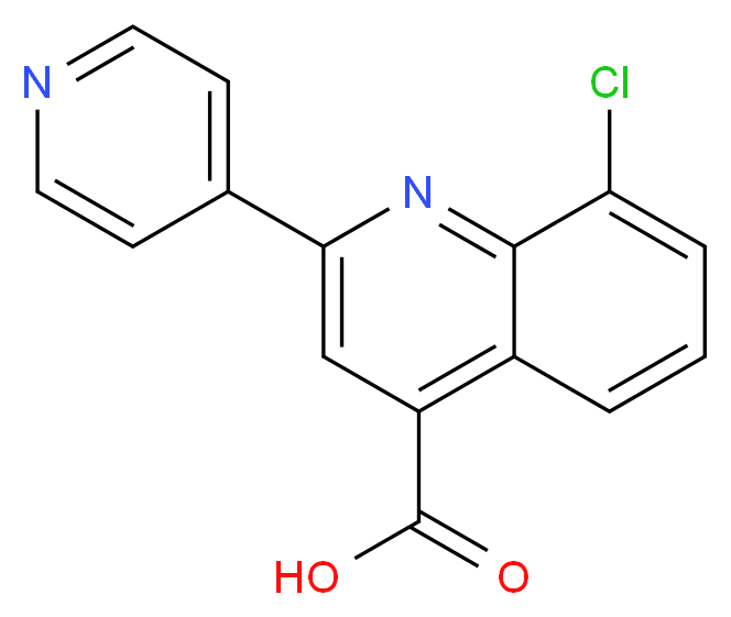 8-Chloro-2-pyridin-4-ylquinoline-4-carboxylic acid_Molecular_structure_CAS_)