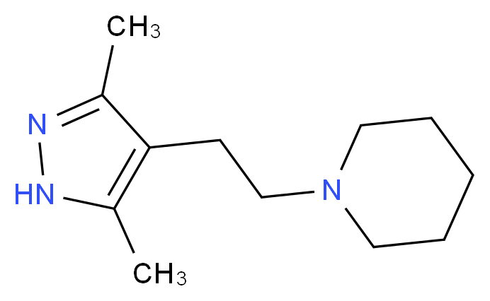3,5-Dimethyl-4-(2-piperidin-1-ylethyl)-1H-pyrazole_Molecular_structure_CAS_)