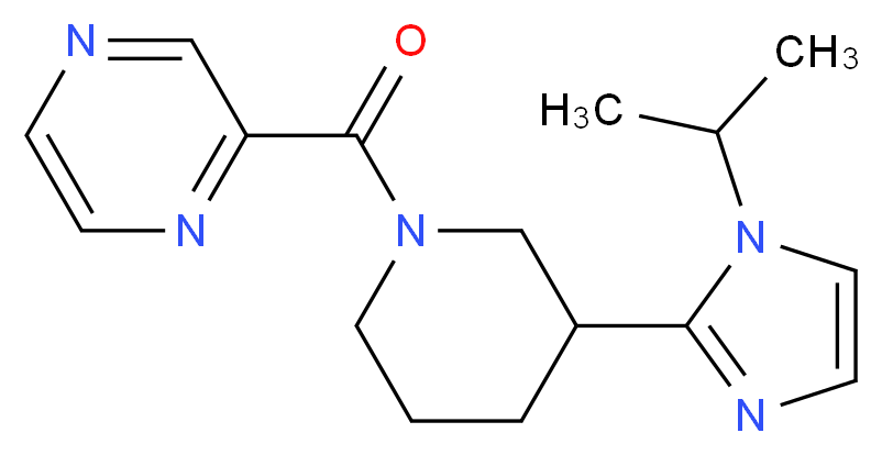 2-{[3-(1-isopropyl-1H-imidazol-2-yl)-1-piperidinyl]carbonyl}pyrazine_Molecular_structure_CAS_)