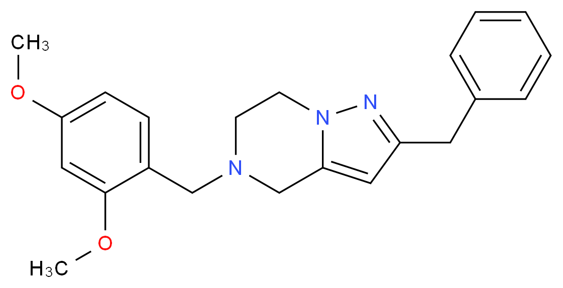 2-benzyl-5-(2,4-dimethoxybenzyl)-4,5,6,7-tetrahydropyrazolo[1,5-a]pyrazine_Molecular_structure_CAS_)
