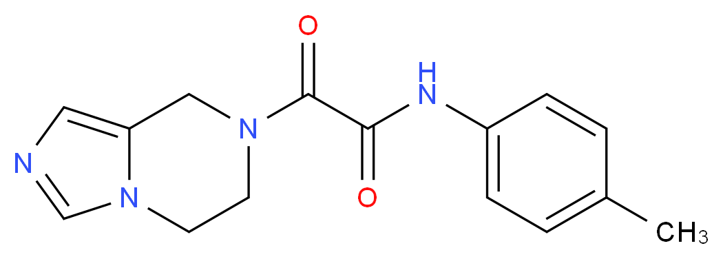 2-(5,6-dihydroimidazo[1,5-a]pyrazin-7(8H)-yl)-N-(4-methylphenyl)-2-oxoacetamide_Molecular_structure_CAS_)