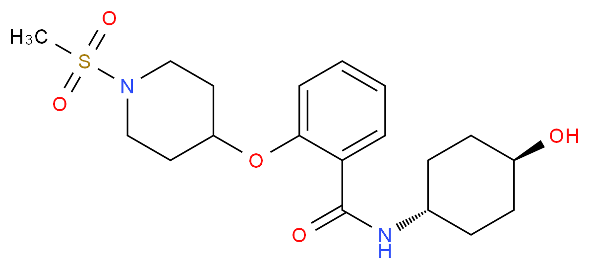 N-(trans-4-hydroxycyclohexyl)-2-{[1-(methylsulfonyl)-4-piperidinyl]oxy}benzamide_Molecular_structure_CAS_)