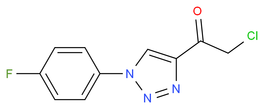 2-chloro-1-[1-(4-fluorophenyl)-1H-1,2,3-triazol-4-yl]ethan-1-one_Molecular_structure_CAS_)