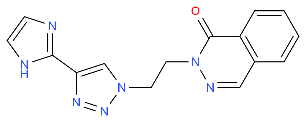 2-{2-[4-(1H-imidazol-2-yl)-1H-1,2,3-triazol-1-yl]ethyl}phthalazin-1(2H)-one_Molecular_structure_CAS_)