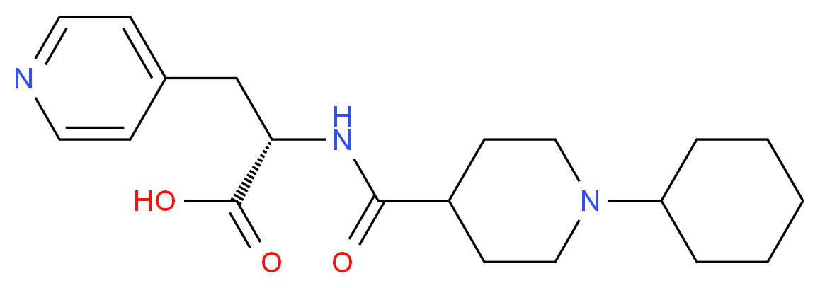 N-[(1-cyclohexyl-4-piperidinyl)carbonyl]-3-(4-pyridinyl)-L-alanine_Molecular_structure_CAS_)