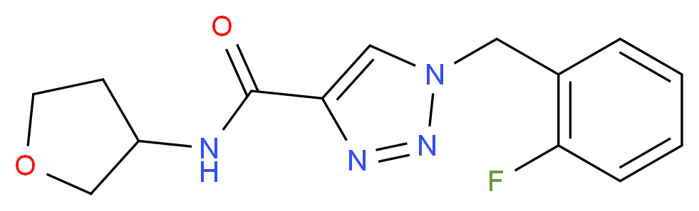 1-(2-fluorobenzyl)-N-(tetrahydro-3-furanyl)-1H-1,2,3-triazole-4-carboxamide_Molecular_structure_CAS_)