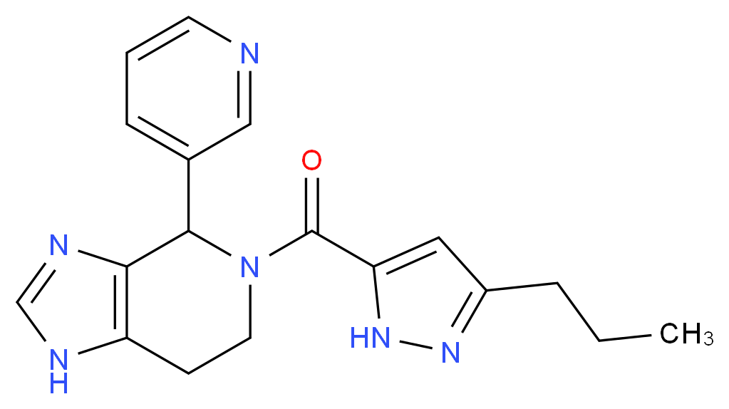 5-[(3-propyl-1H-pyrazol-5-yl)carbonyl]-4-pyridin-3-yl-4,5,6,7-tetrahydro-1H-imidazo[4,5-c]pyridine_Molecular_structure_CAS_)