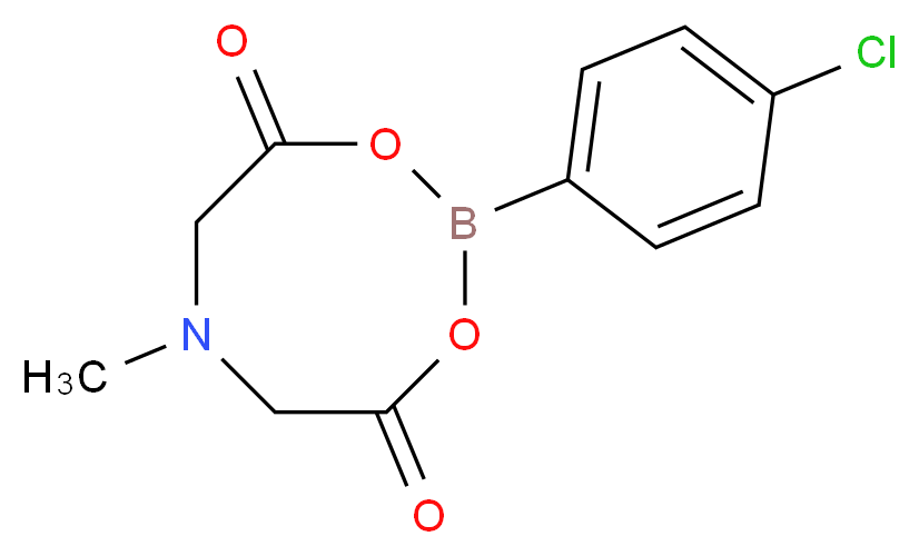 4-Chlorophenylboronic acid MIDA ester_Molecular_structure_CAS_)