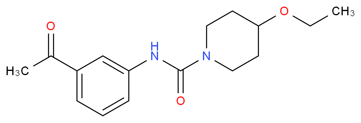 N-(3-acetylphenyl)-4-ethoxypiperidine-1-carboxamide_Molecular_structure_CAS_)