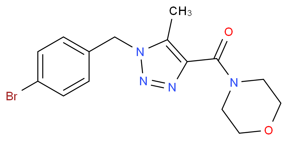[1-(4-bromobenzyl)-5-methyl-1H-1,2,3-triazol-4-yl](morpholino)methanone_Molecular_structure_CAS_952182-52-4)