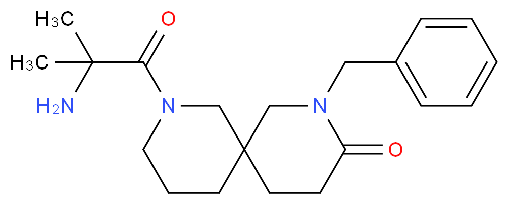 2-benzyl-8-(2-methylalanyl)-2,8-diazaspiro[5.5]undecan-3-one_Molecular_structure_CAS_)