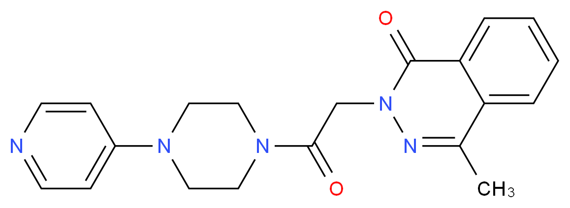 4-methyl-2-{2-oxo-2-[4-(4-pyridinyl)-1-piperazinyl]ethyl}-1(2H)-phthalazinone_Molecular_structure_CAS_)