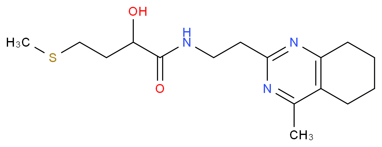 2-hydroxy-N-[2-(4-methyl-5,6,7,8-tetrahydroquinazolin-2-yl)ethyl]-4-(methylthio)butanamide_Molecular_structure_CAS_)