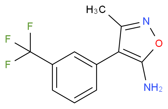 3-Methyl-4-[3-(trifluoromethyl)phenyl]-5-isoxazolamine_Molecular_structure_CAS_)