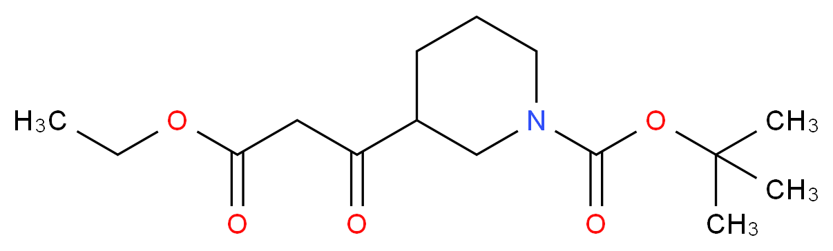TERT-BUTYL 3-(3-ETHOXY-3-OXOPROPANOYL)PIPERIDINE-1-CARBOXYLATE_Molecular_structure_CAS_877173-80-3)