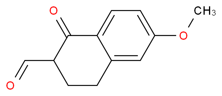 6-Methoxy-1-oxo-1,2,3,4-tetrahydronaphthalene-2-carbaldehyde_Molecular_structure_CAS_)