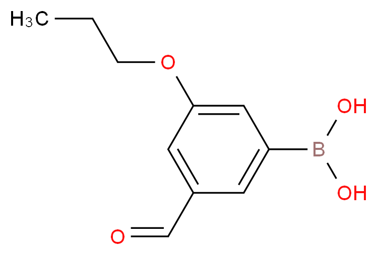 (3-Formyl-5-propoxyphenyl)boronic acid_Molecular_structure_CAS_871125-80-3)
