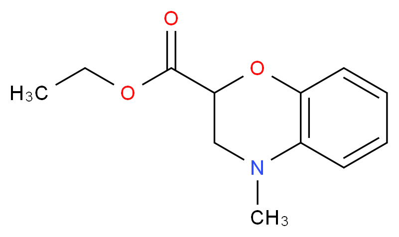 Ethyl 4-methyl-3,4-dihydro-2H-1,4-benzoxazine-2-carboxylate_Molecular_structure_CAS_54442-28-3)