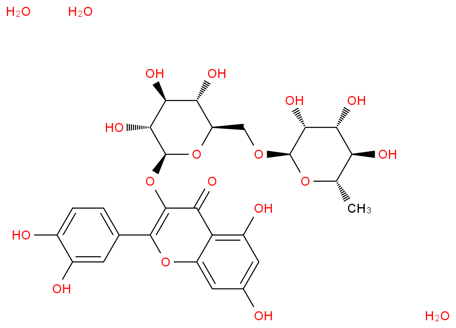 Rutin trihydrate_Molecular_structure_CAS_250249-75-3)