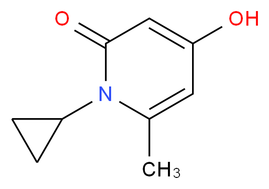 1-cyclopropyl-4-hydroxy-6-methyl-1,2-dihydropyridin-2-one_Molecular_structure_CAS_)