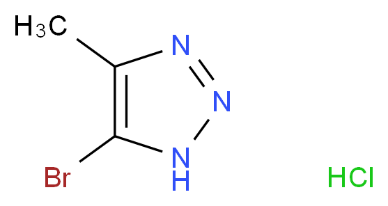 5-Bromo-4-methyl-1H-1,2,3-triazole hydrochloride_Molecular_structure_CAS_1429056-33-6)
