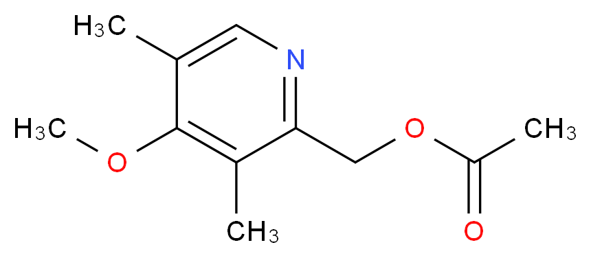 2-(Acetoxymethyl)-4-methoxy-3,5-dimethylpyridine_Molecular_structure_CAS_91219-90-8)