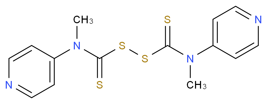 N,N′-Dimethyl N,N′-di(4-pyridinyl)thiuram disulfide_Molecular_structure_CAS_1158958-94-1)