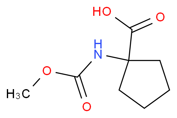 1-[(methoxycarbonyl)amino]cyclopentane-1-carboxylic acid_Molecular_structure_CAS_)