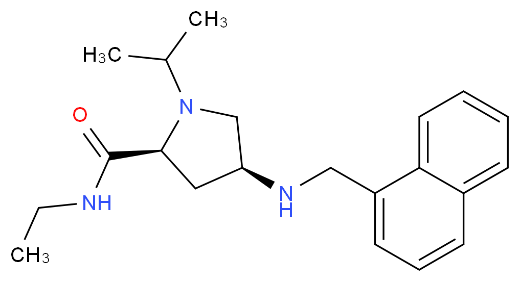 (4S)-N-ethyl-1-isopropyl-4-[(1-naphthylmethyl)amino]-L-prolinamide_Molecular_structure_CAS_)