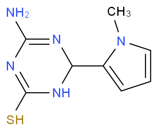 4-Amino-6-(1-methyl-1H-pyrrol-2-yl)-1,6-dihydro-1,3,5-triazine-2-thiol_Molecular_structure_CAS_)