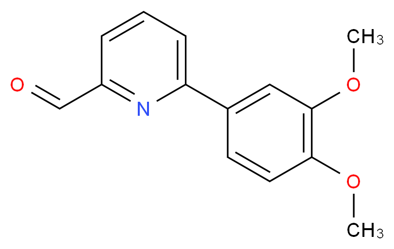 6-(3,4-DIMETHOXYPHENYL)PYRIDINE-2-CARBALDEHYDE_Molecular_structure_CAS_)