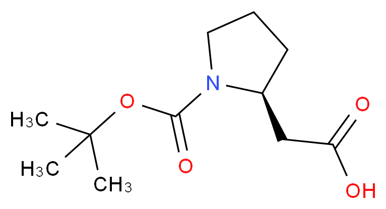 (S)-2-(1-Boc-2-pyrrolidinyl)acetic acid_Molecular_structure_CAS_56502-01-3)