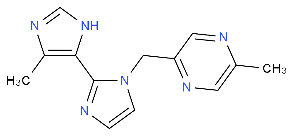 5'-methyl-1-[(5-methylpyrazin-2-yl)methyl]-1H,3'H-2,4'-biimidazole_Molecular_structure_CAS_)