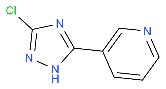 3-(3-chloro-1H-1,2,4-triazol-5-yl)pyridine_Molecular_structure_CAS_1215295-94-5)
