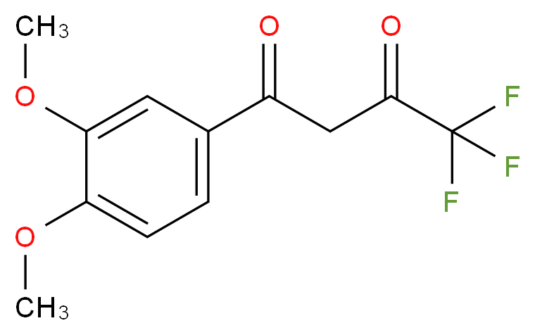 1-(3,4-Dimethoxyphenyl)-4,4,4-trifluorobutane-1,3-dione_Molecular_structure_CAS_63458-98-0)