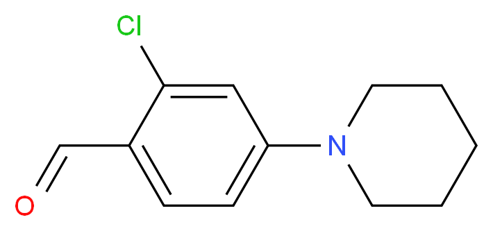 2-Chloro-4-(piperidin-1-yl)benzaldehyde_Molecular_structure_CAS_886501-12-8)