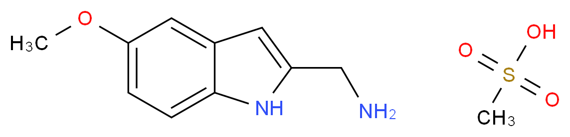 1-(5-Methoxy-1H-indol-2-yl)methanamine methanesulfonate_Molecular_structure_CAS_)