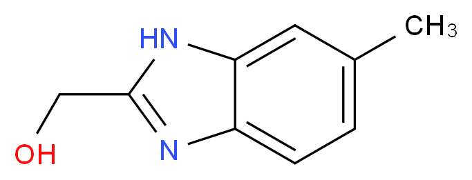 (5-Methyl-1H-benzoimidazol-2-yl)-methanol_Molecular_structure_CAS_20034-02-0)