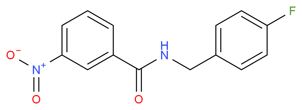 N-(4-Fluorobenzyl)-3-nitrobenzamide_Molecular_structure_CAS_)